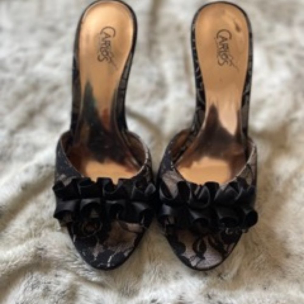 Carlos Santana Lace Heels